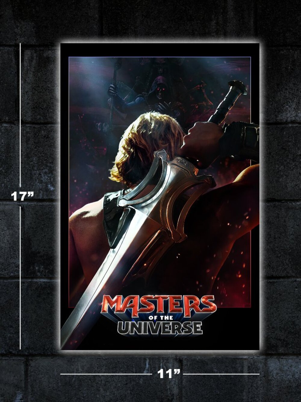 Masters of the Universe movie poster -11x17 art print merch MOTU He-Man Skeletor
